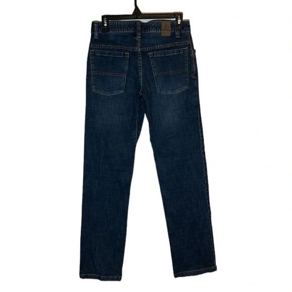 Prana Men’s Breathe Straight Fit Dark Wash Denim Jeans Size 32 Casual Weekend - Picture 2 of 5
